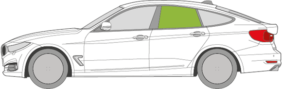 Afbeelding van Zijruit links BMW 3-serie GT 5 deurs