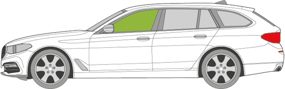 Afbeelding van Zijruit links BMW 5-serie break