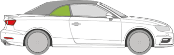 Afbeelding van Zijruit rechts Audi A3 cabrio 