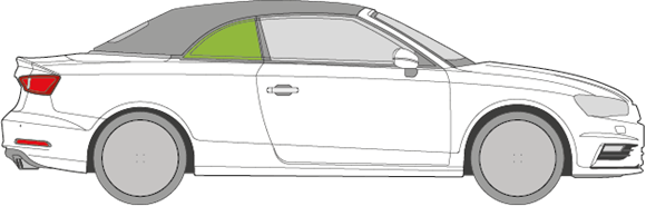 Afbeelding van Zijruit rechts Audi A3 cabrio 