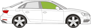 Afbeelding van Zijruit rechts Audi A3 Limousine 