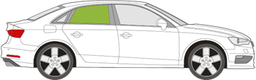 Afbeelding van Zijruit rechts Audi A3 Limousine 