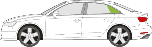 Afbeelding van Zijruit links Audi A3 Limousine 