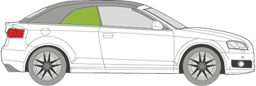 Afbeelding van Zijruit rechts Audi A3 cabrio