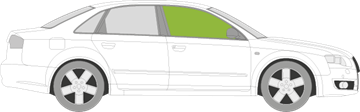 Afbeelding van Zijruit rechts Audi A4 sedan