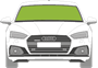 Afbeelding van Voorruit Audi A5 sportback sensor