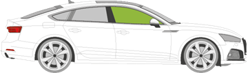 Afbeelding van Zijruit rechts Audi A5 sportback