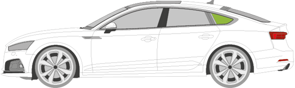 Afbeelding van Zijruit links Audi A5 sportback