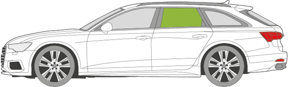 Afbeelding van Zijruit links Audi A6 Avant 