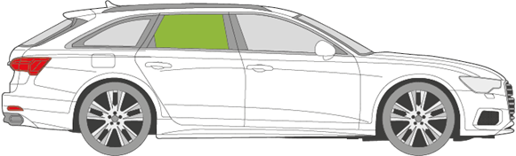 Afbeelding van Zijruit rechts Audi A6 Avant 