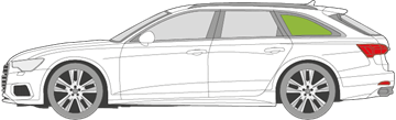 Afbeelding van Zijruit links Audi A6 Avant 