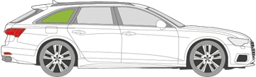 Afbeelding van Zijruit rechts Audi A6 Avant 