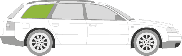 Afbeelding van Zijruit rechts Audi A6 Avant 