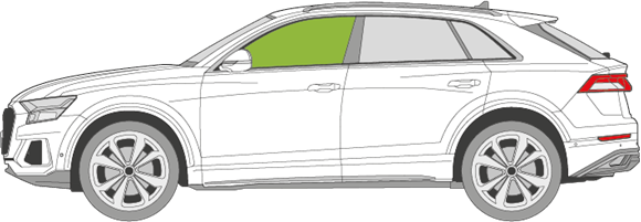 Afbeelding van Zijruit links Audi Q8 