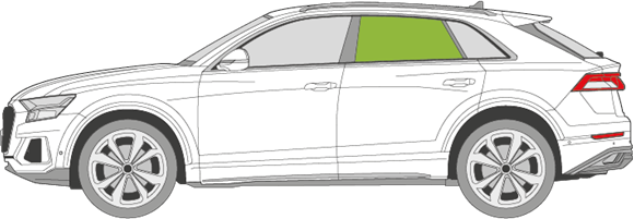 Afbeelding van Zijruit links Audi Q8 