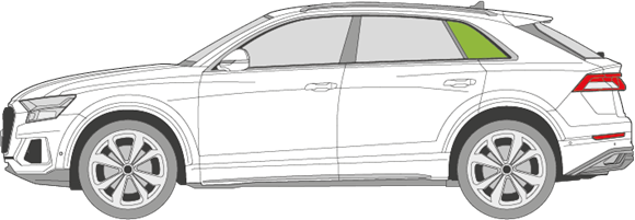 Afbeelding van Zijruit links Audi Q8 