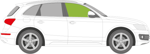 Afbeelding van Zijruit rechts Audi Q5 