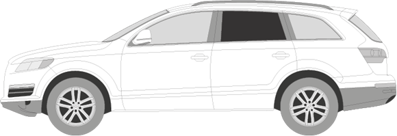 Afbeelding van Zijruit links Audi Q7 (DONKERE RUIT)