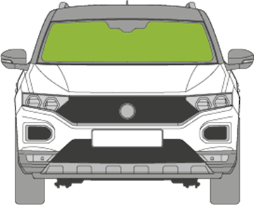 Afbeelding van Voorruit Volkswagen T-Roc met sensor en camera