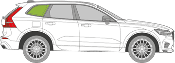 Afbeelding van Zijruit rechts Volvo XC60 