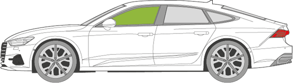 Afbeelding van Zijruit links Audi A7 