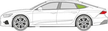 Afbeelding van Zijruit links Audi A7 