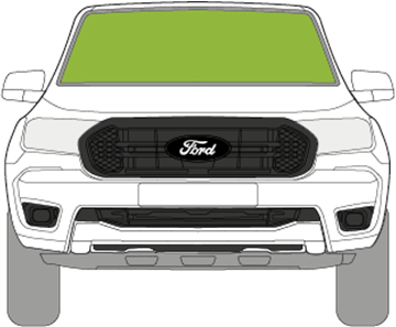 Afbeelding van Voorruit Ford Ranger 2d 2018- verwarmd