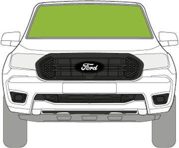 Afbeelding van Voorruit Ford Ranger 2d 2016-2019 sensor verwarmd