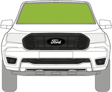 Afbeelding van Voorruit Ford Ranger 2d 2019- sensor verwarmd camera