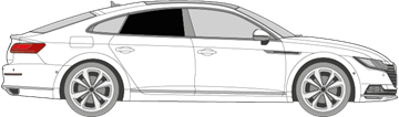Afbeelding van Zijruit rechts Volkswagen Arteon (DONKERE RUIT)