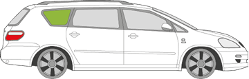 Afbeelding van Zijruit rechts Toyota Avensis break 