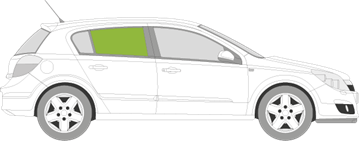 Afbeelding van Zijruit rechts Opel Astra 5 deurs