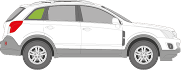 Afbeelding van Zijruit rechts Opel Antara 