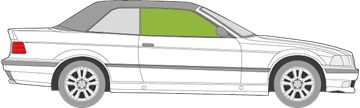 Afbeelding van Zijruit rechts BMW 3-serie cabrio 