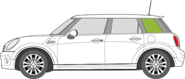 Afbeelding van Zijruit links Mini 5 deurs hatchback 