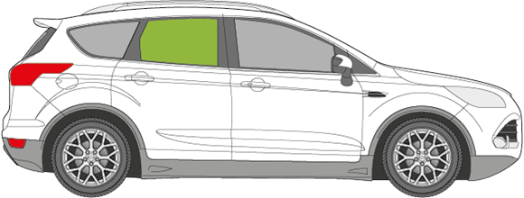 Afbeelding van Zijruit rechts Ford Kuga 