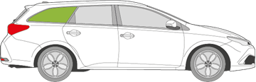 Afbeelding van Zijruit rechts Toyota Auris break