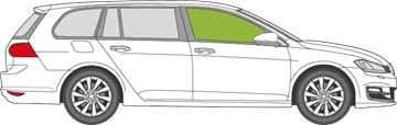 Afbeelding van Zijruit rechts VW Golf Variant 2014-2019