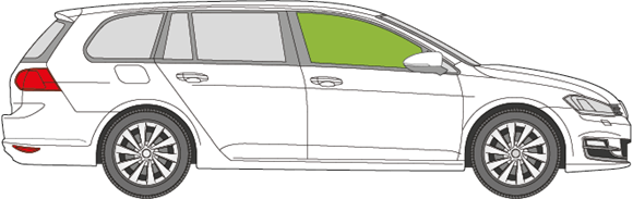 Afbeelding van Zijruit rechts VW Golf Variant 2014-2019
