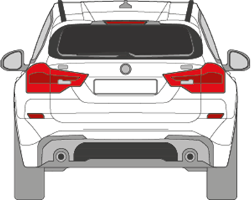Afbeelding van Achterruit BMW X3 (DONKERE RUIT)