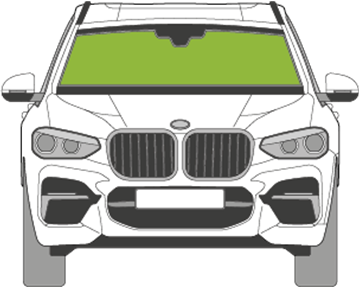 Afbeelding van Voorruit BMW X3 sensor 3x camera HUD