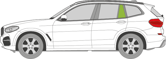 Afbeelding van Zijruit links BMW iX3 