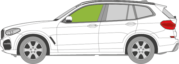 Afbeelding van Zijruit links BMW X3