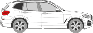 Afbeelding van Zijruit rechts BMW iX3 (DONKERE RUIT)