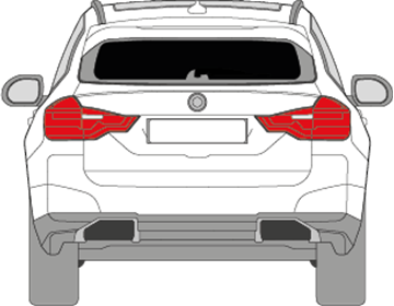 Afbeelding van Achterruit BMW iX3 (DONKERE RUIT)