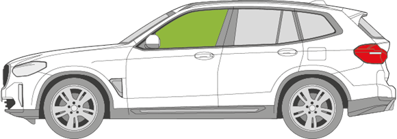 Afbeelding van Zijruit links BMW iX3