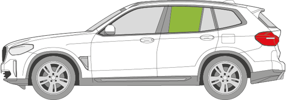 Afbeelding van Zijruit links BMW iX3 