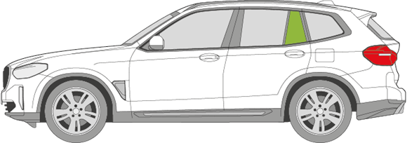 Afbeelding van Zijruit links BMW iX3 