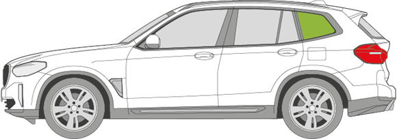 Afbeelding van Zijruit links BMW iX3 