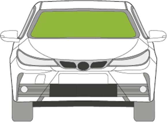 Afbeelding van Voorruit Toyota Corolla sedan sensor/verwarmde camera/DAB antenne